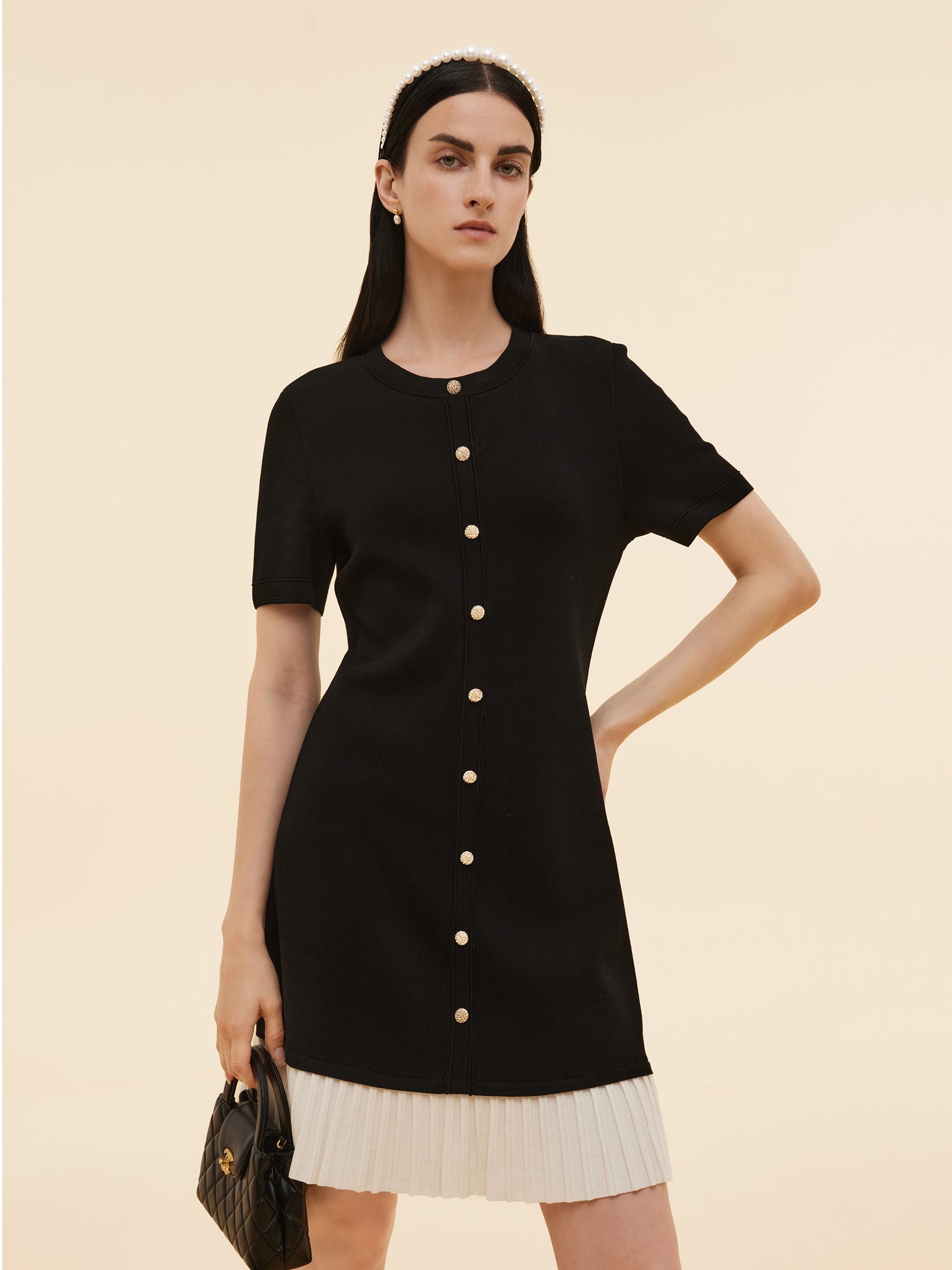 Camille | Tencel Blend Knit Mini Dress