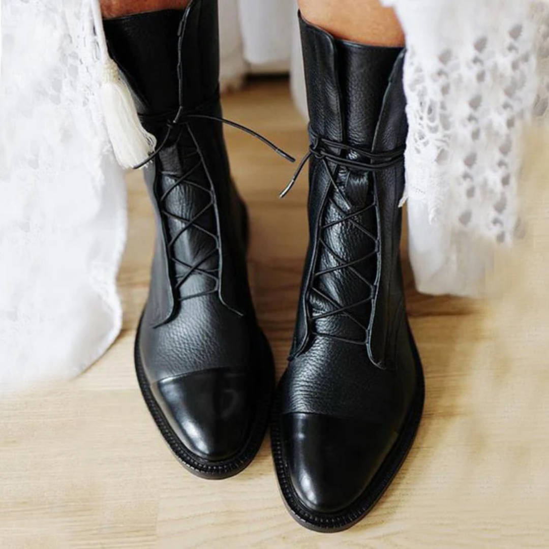 Monroe™ - Elegant Vegan Leather Heeled Boots