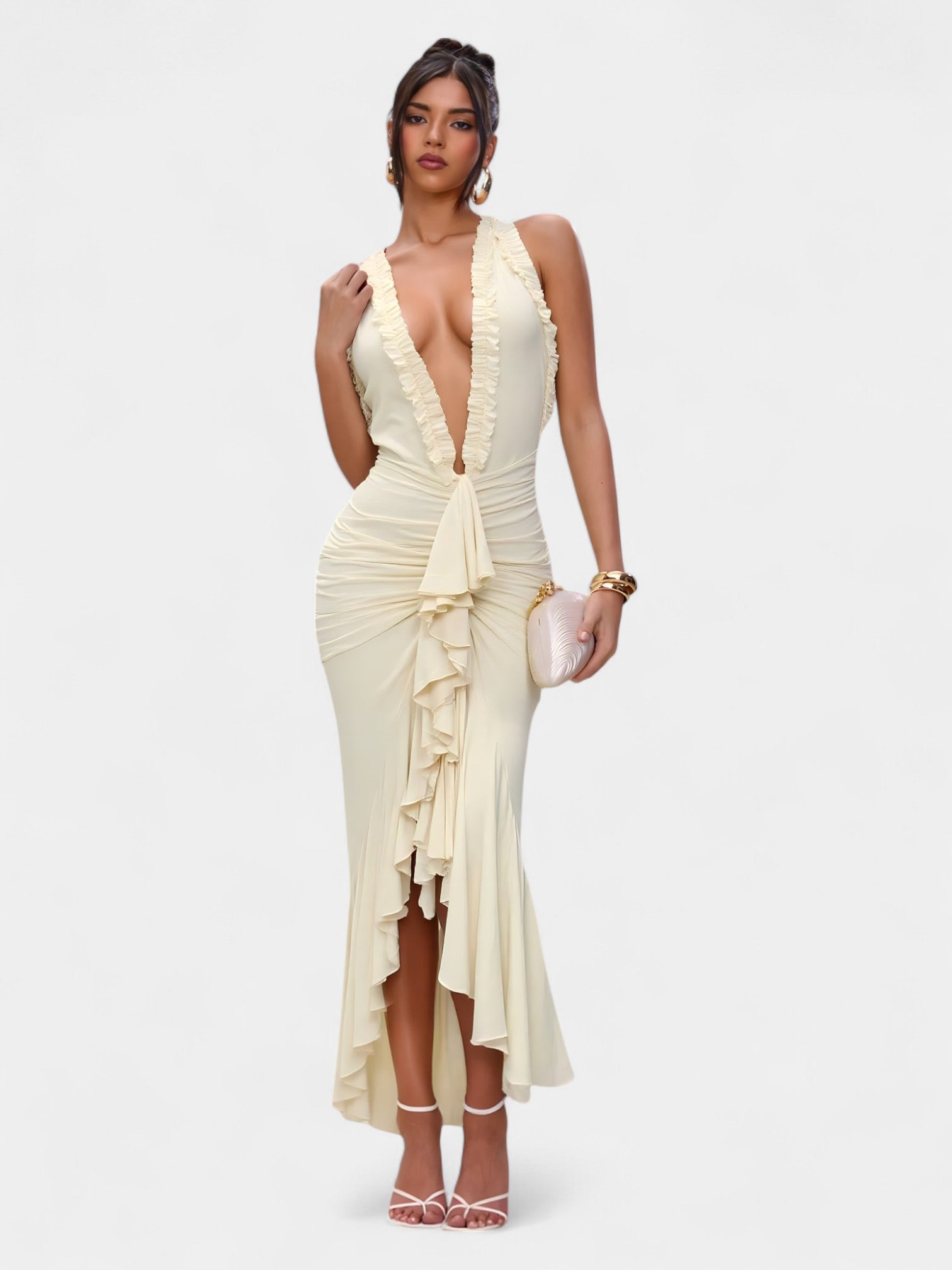 CASSIRA MAXI DRESS - AQUA