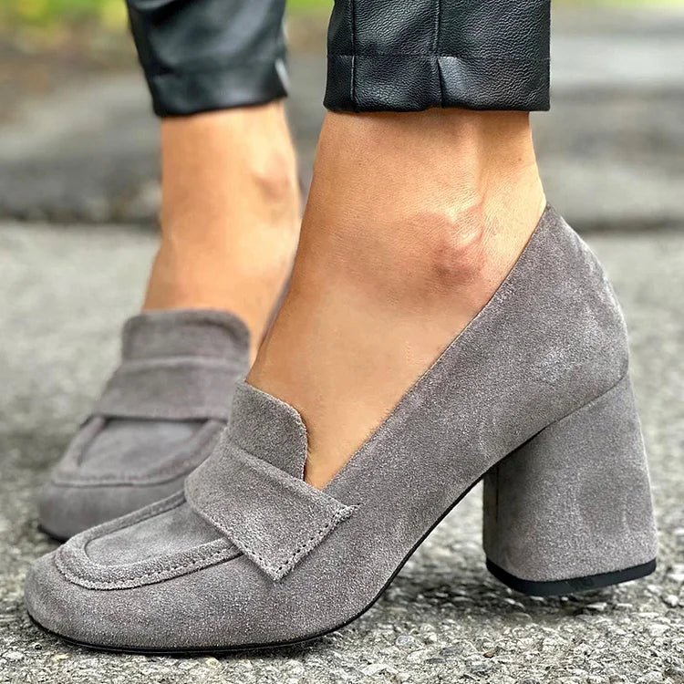 Bria | Block Heel Loafers
