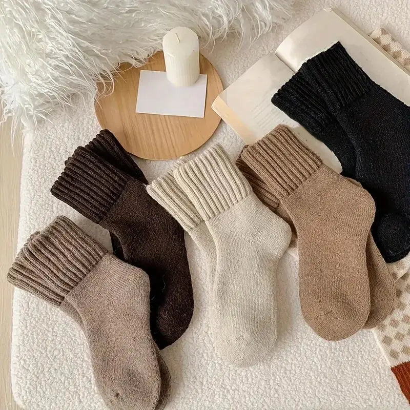 Mid Calf Cotton Winter Socks