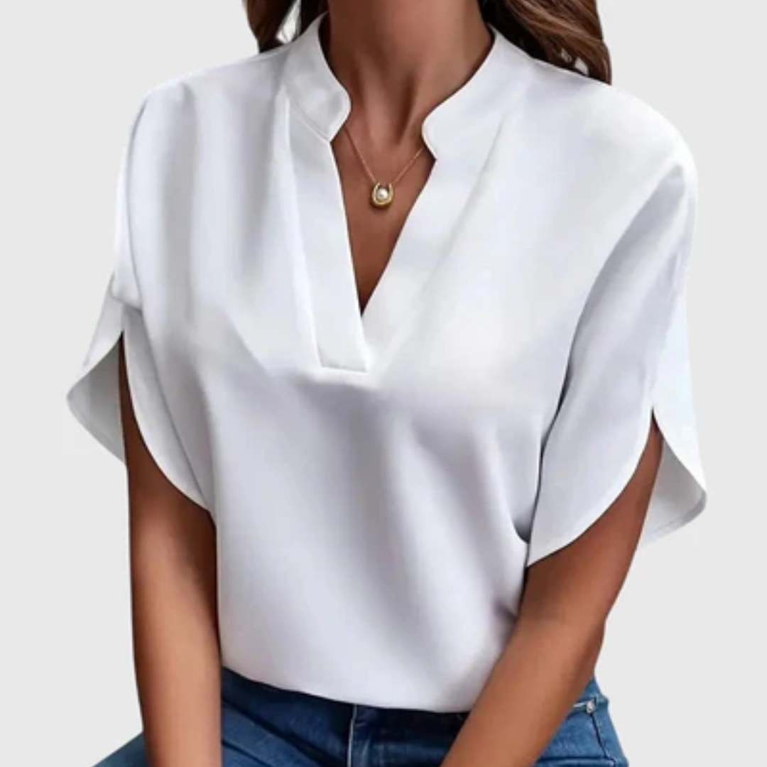 Beatrix™ | Soft and Elegant V-Neck Shirt