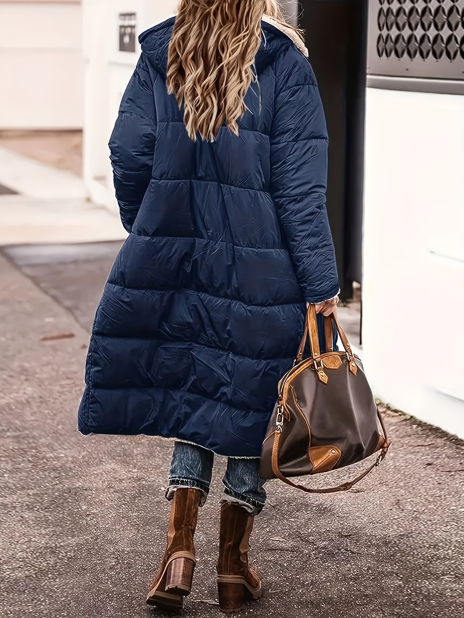 Sophia - Long Puffer Warm Coat Hooded