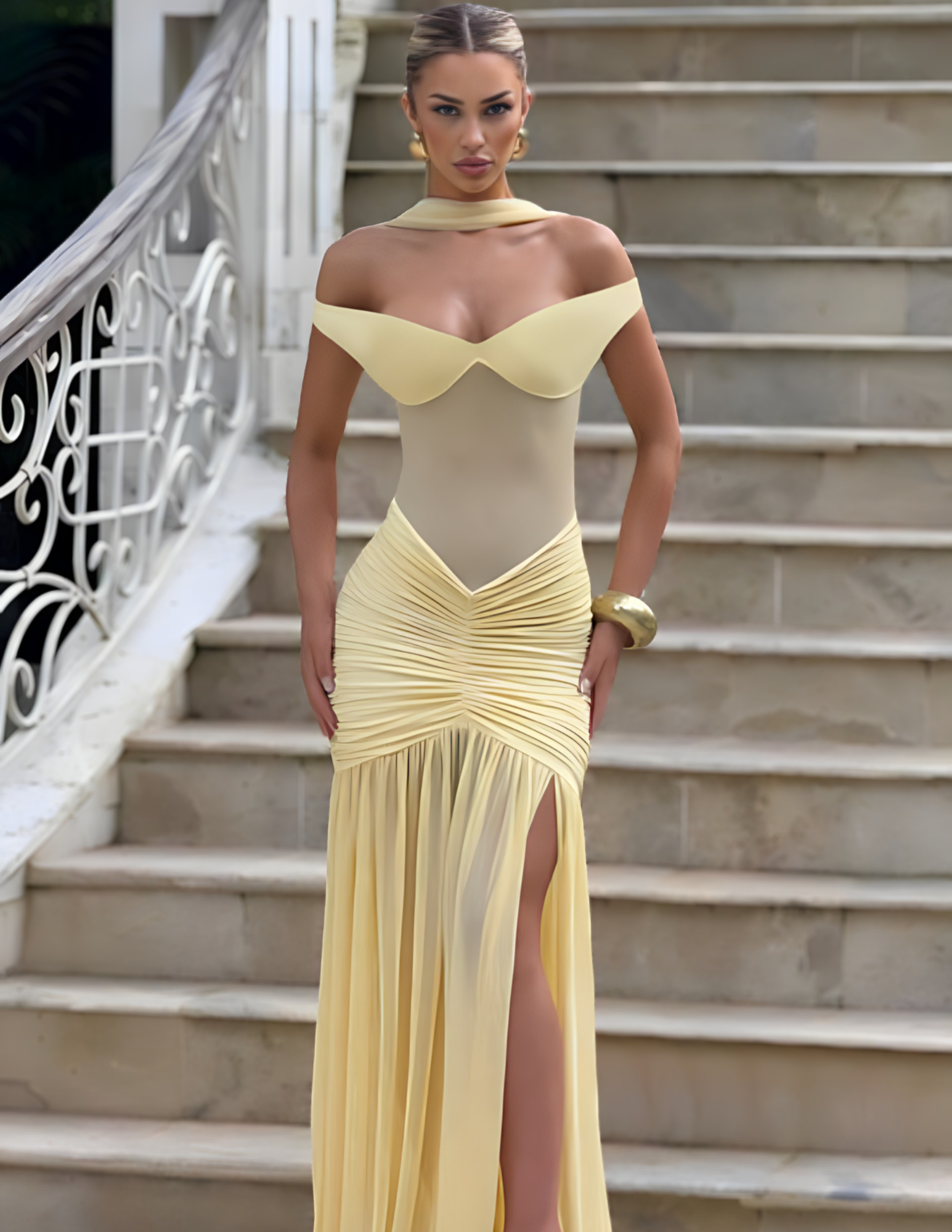 ALESSIA MAXI DRESS - OLIVE