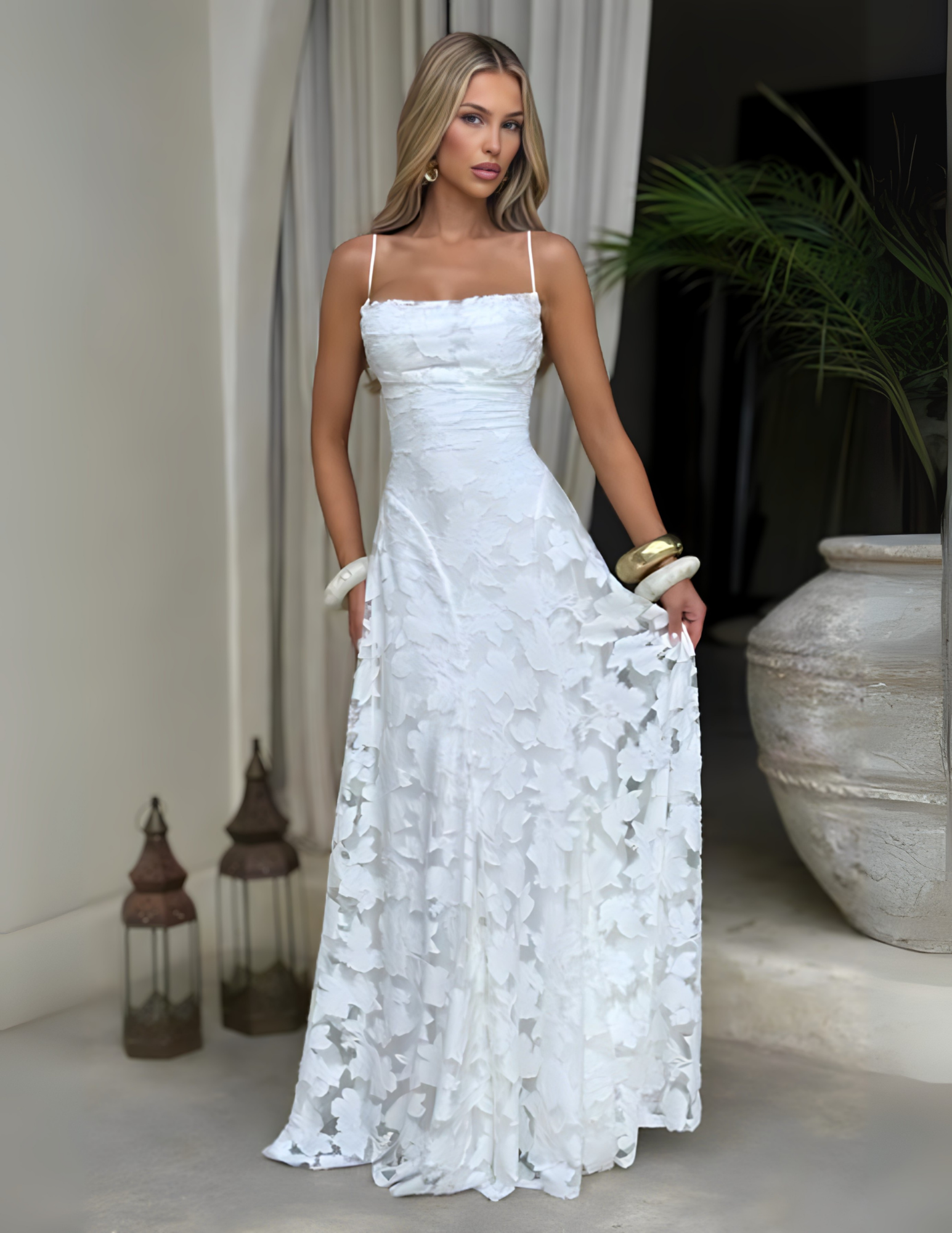 ADALIA MAXI DRESS - CHERRY