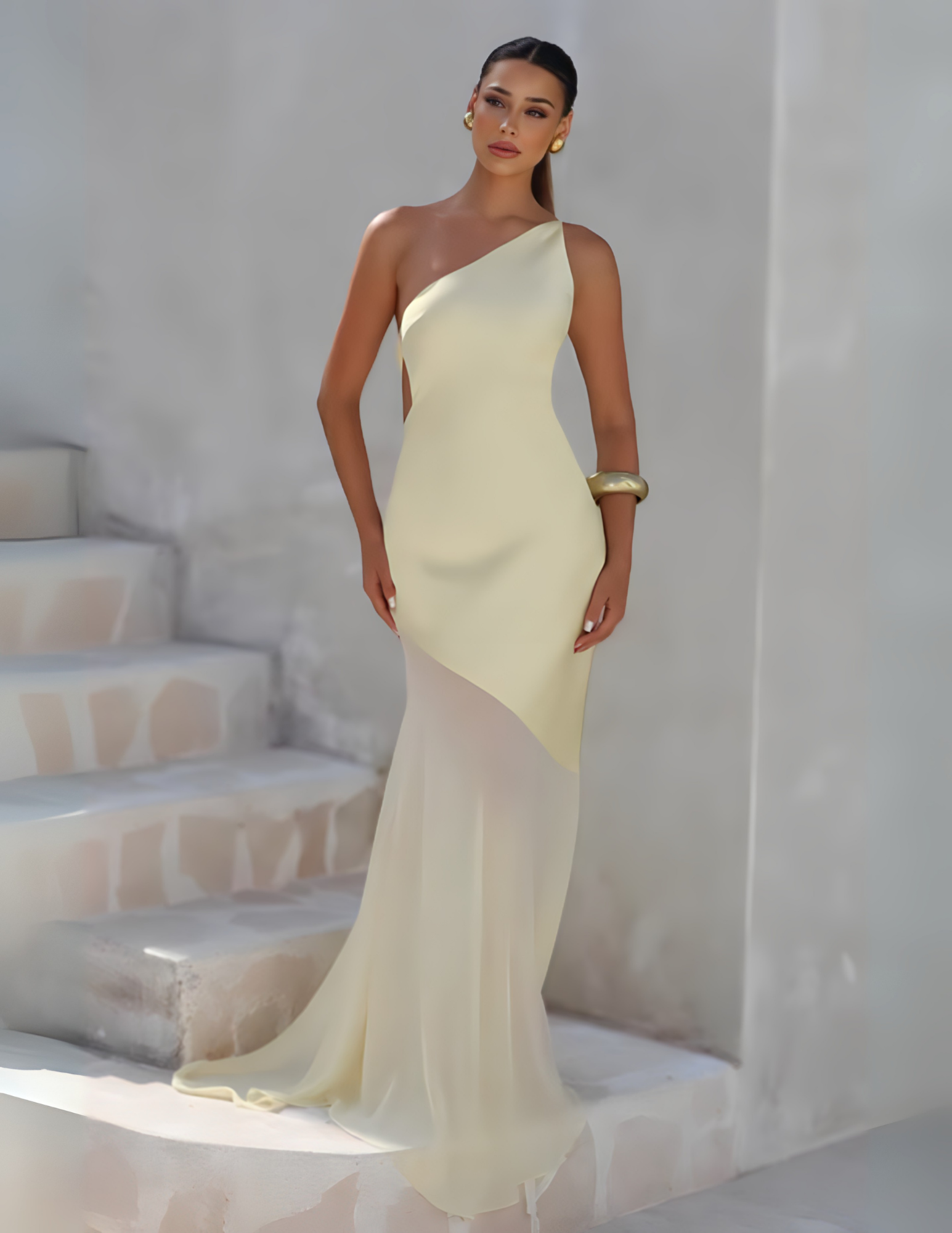 JULISSA MAXI DRESS - LEMON
