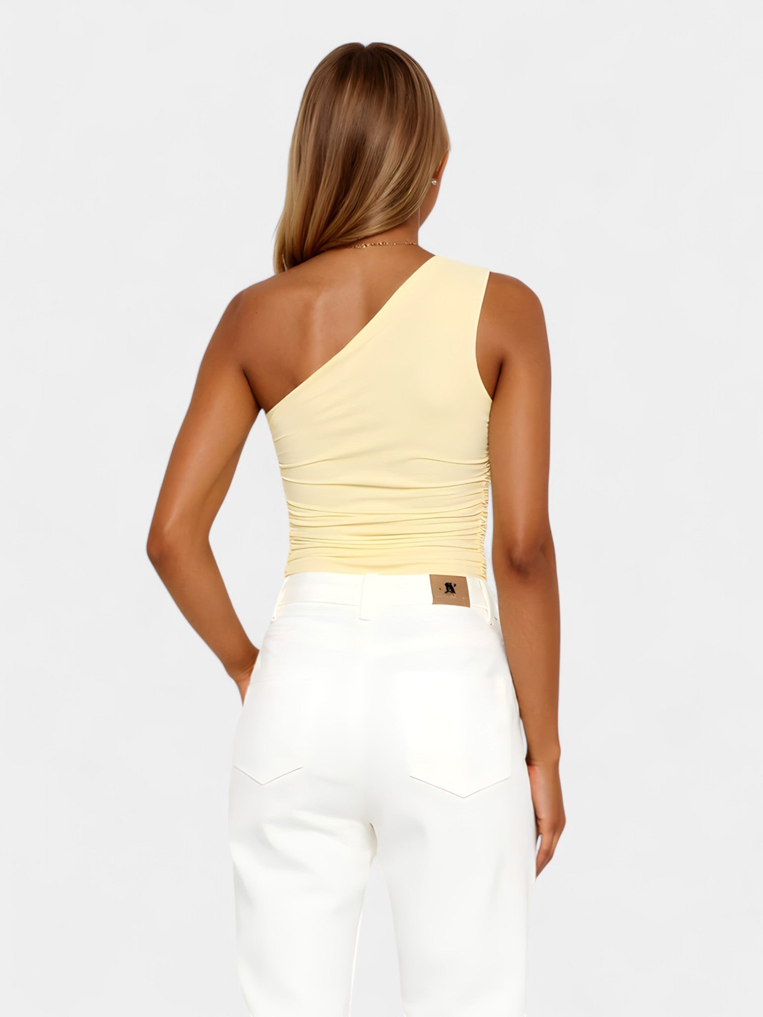 PERLA CROP TOP - LEMON