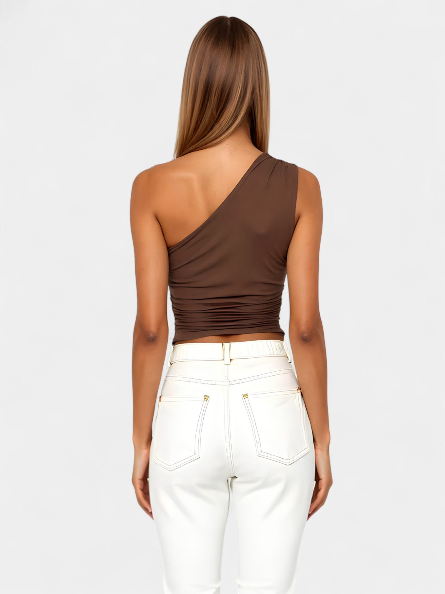 PERLA CROP TOP - MOCHA