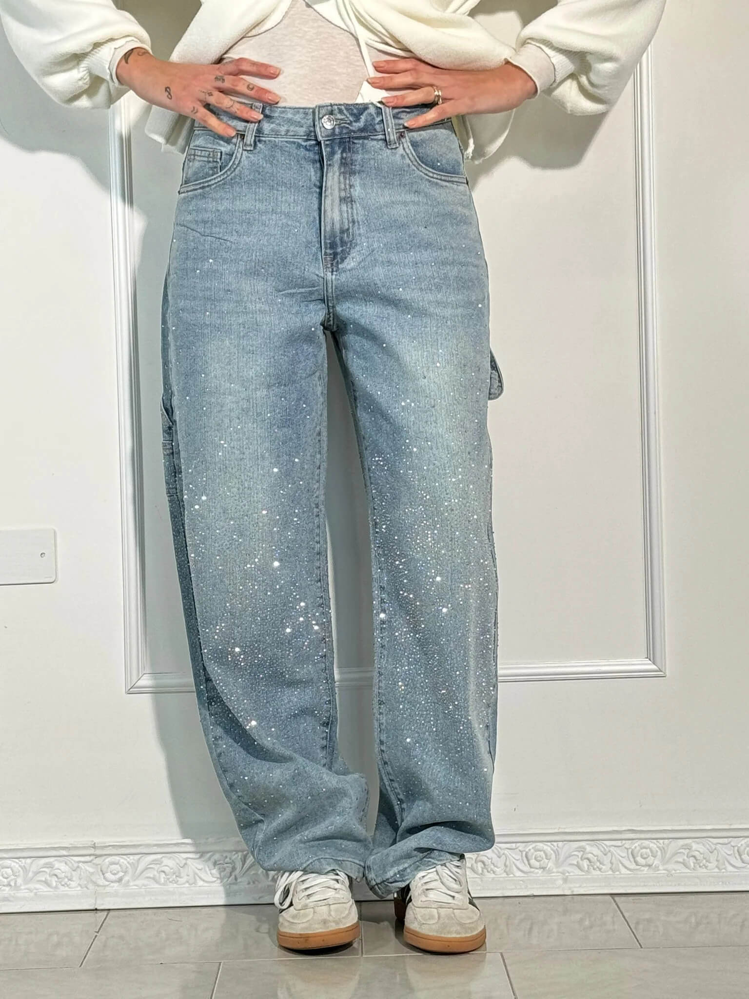 Emma Shiny Denim Jeans