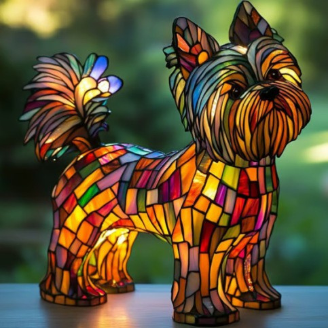 Bibi | Magical Glass Dog Lamp in Color