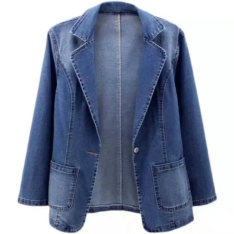 Soline - Women's Casual Denim Blazer Jacket