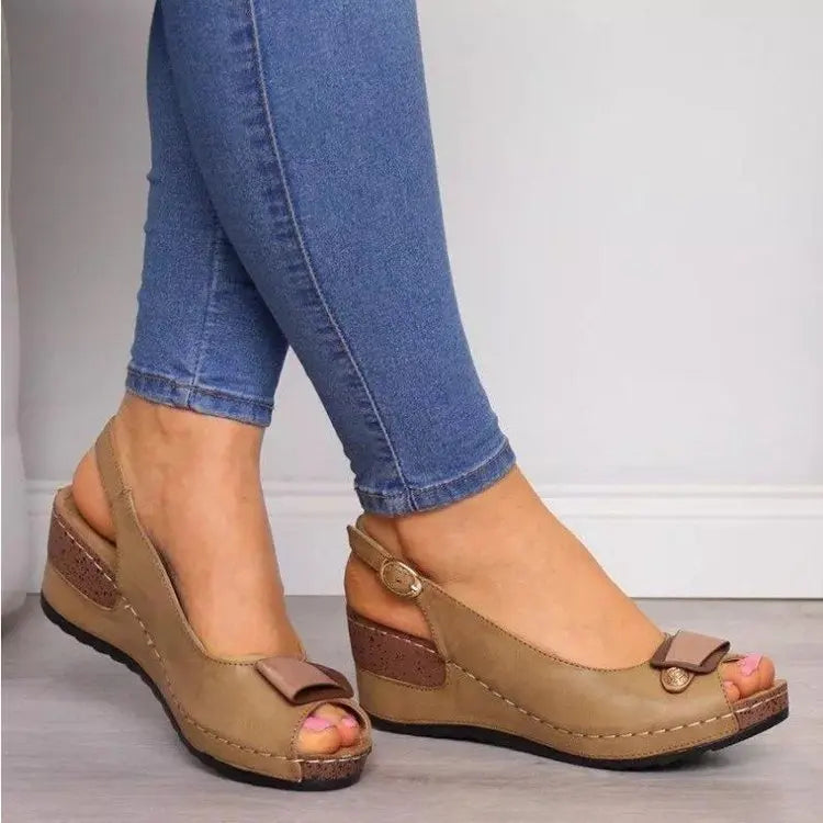 Calivra™ | Stylish Wedge Sandals