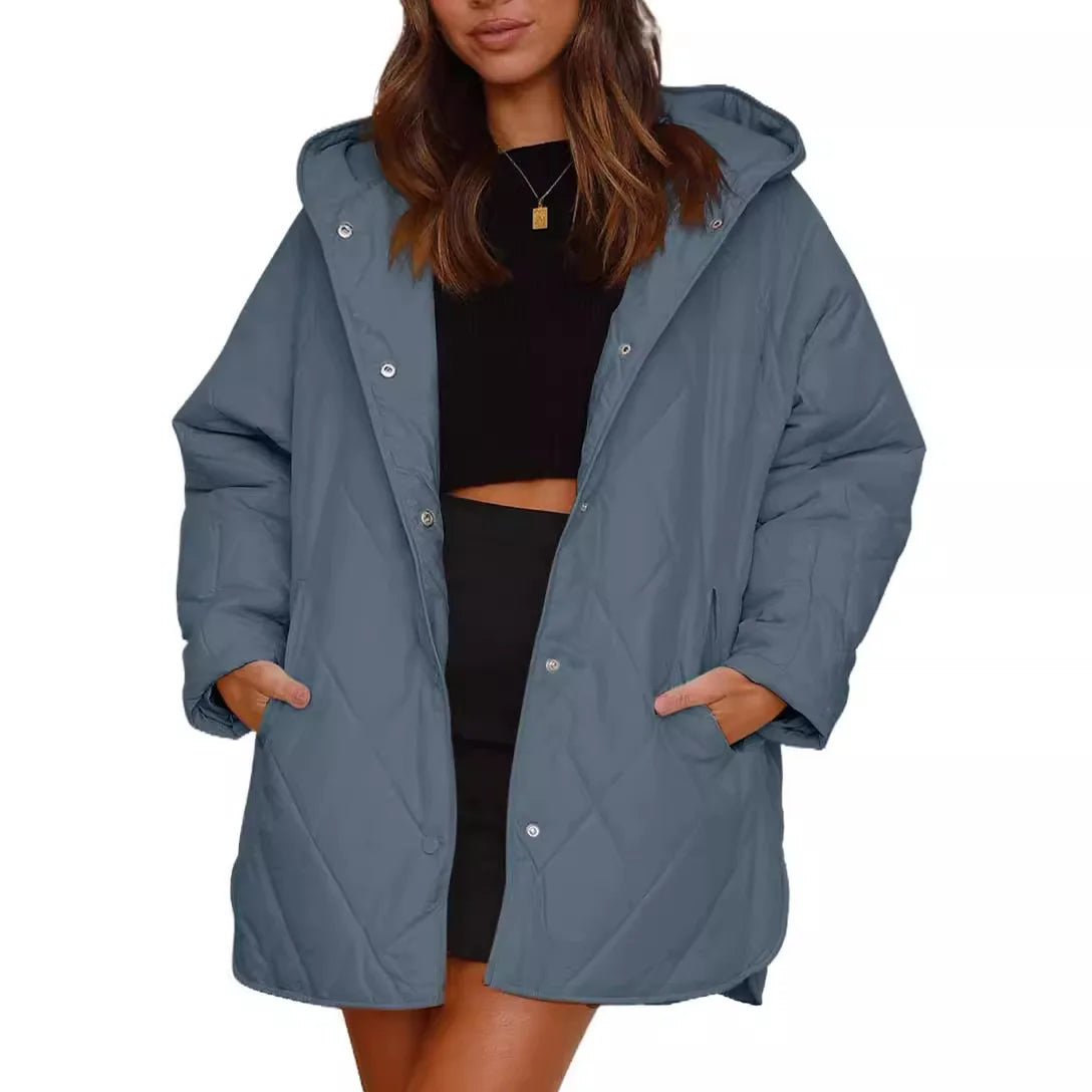 Aria - Quilted Oversized Hooded Coat