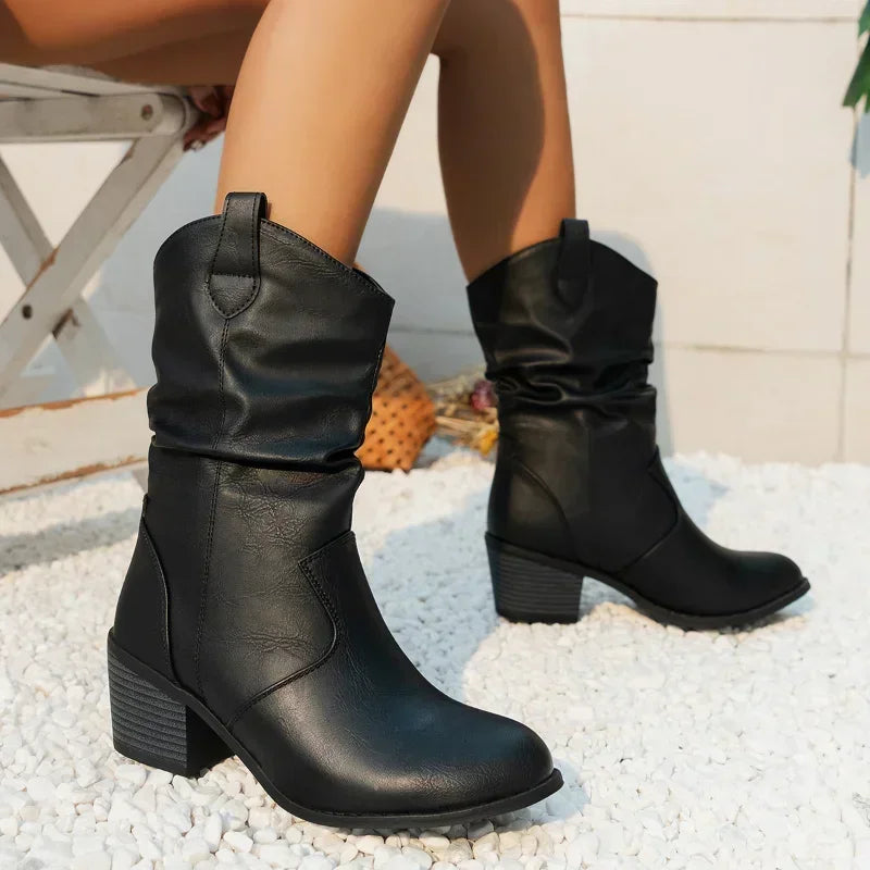 Monroe® | Classic Mid-Calf Western Boots