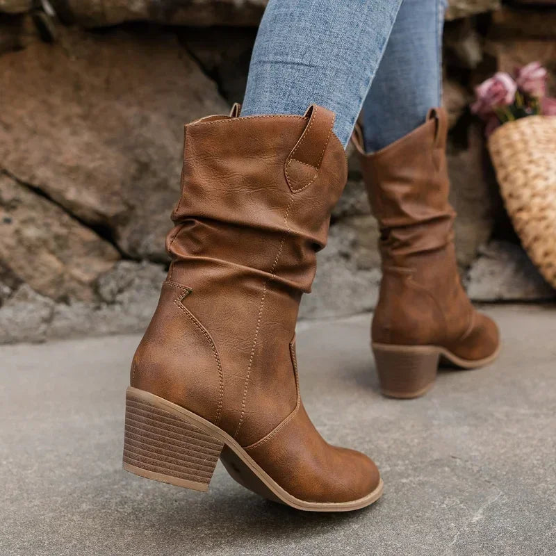 Monroe® | Classic Mid-Calf Western Boots