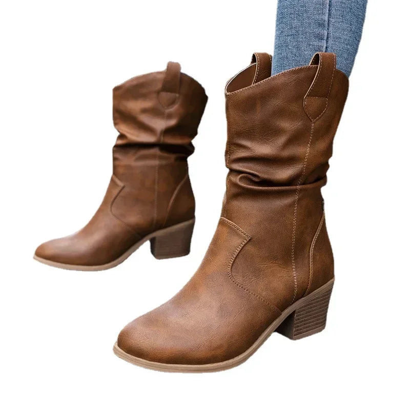 Monroe® | Classic Mid-Calf Western Boots