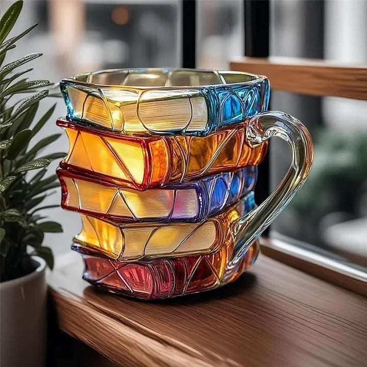 Book Mug - Mug with Painted Book