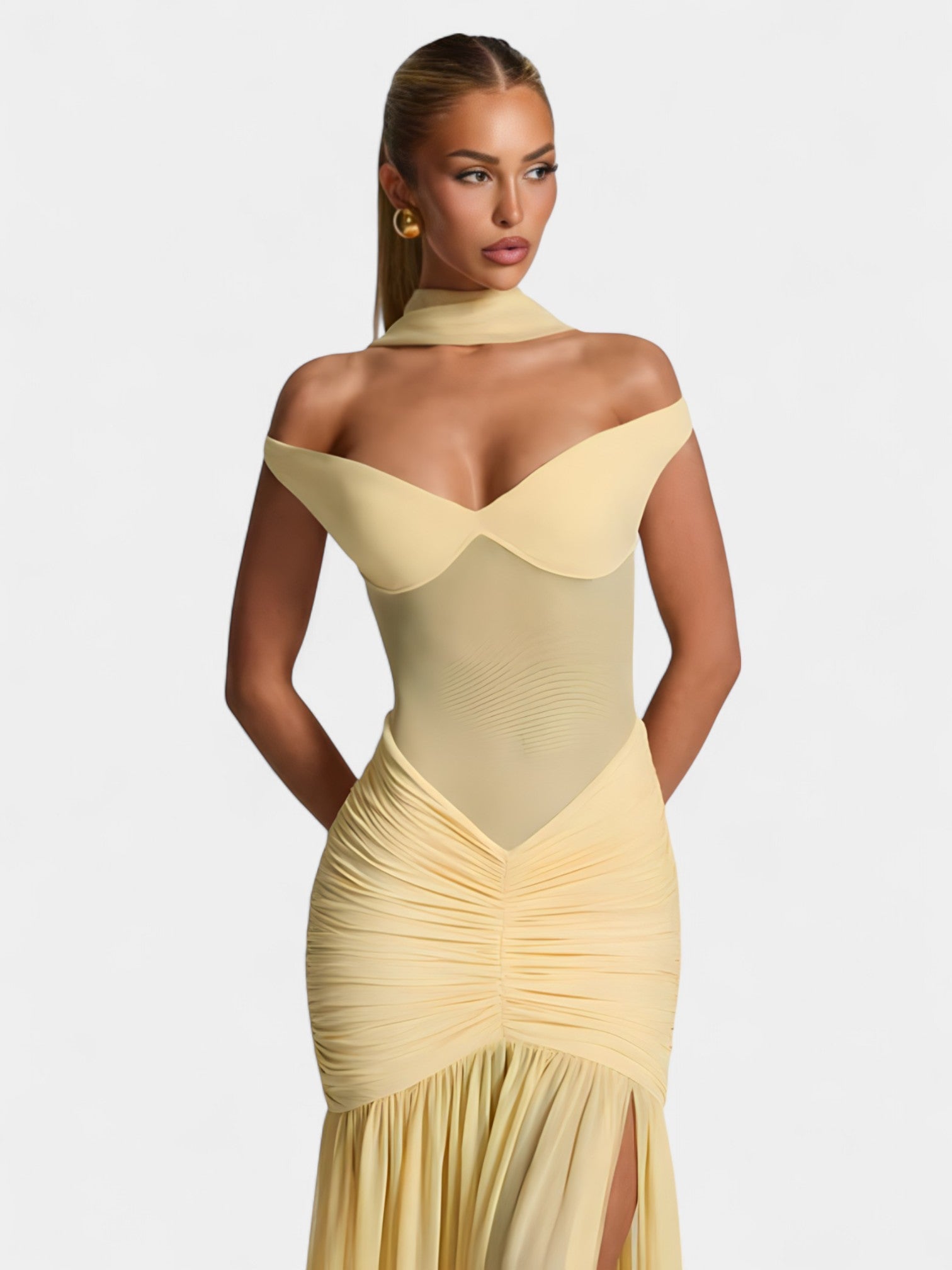 ALESSIA MAXI DRESS - OLIVE