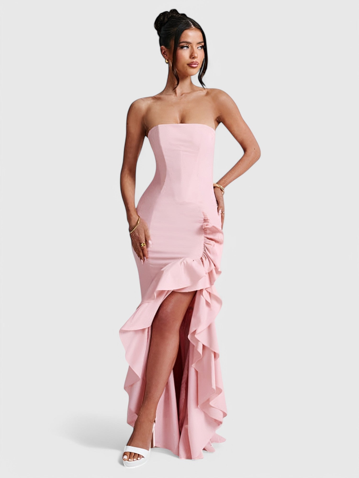 VANESSA MAXI DRESS - BLUSH