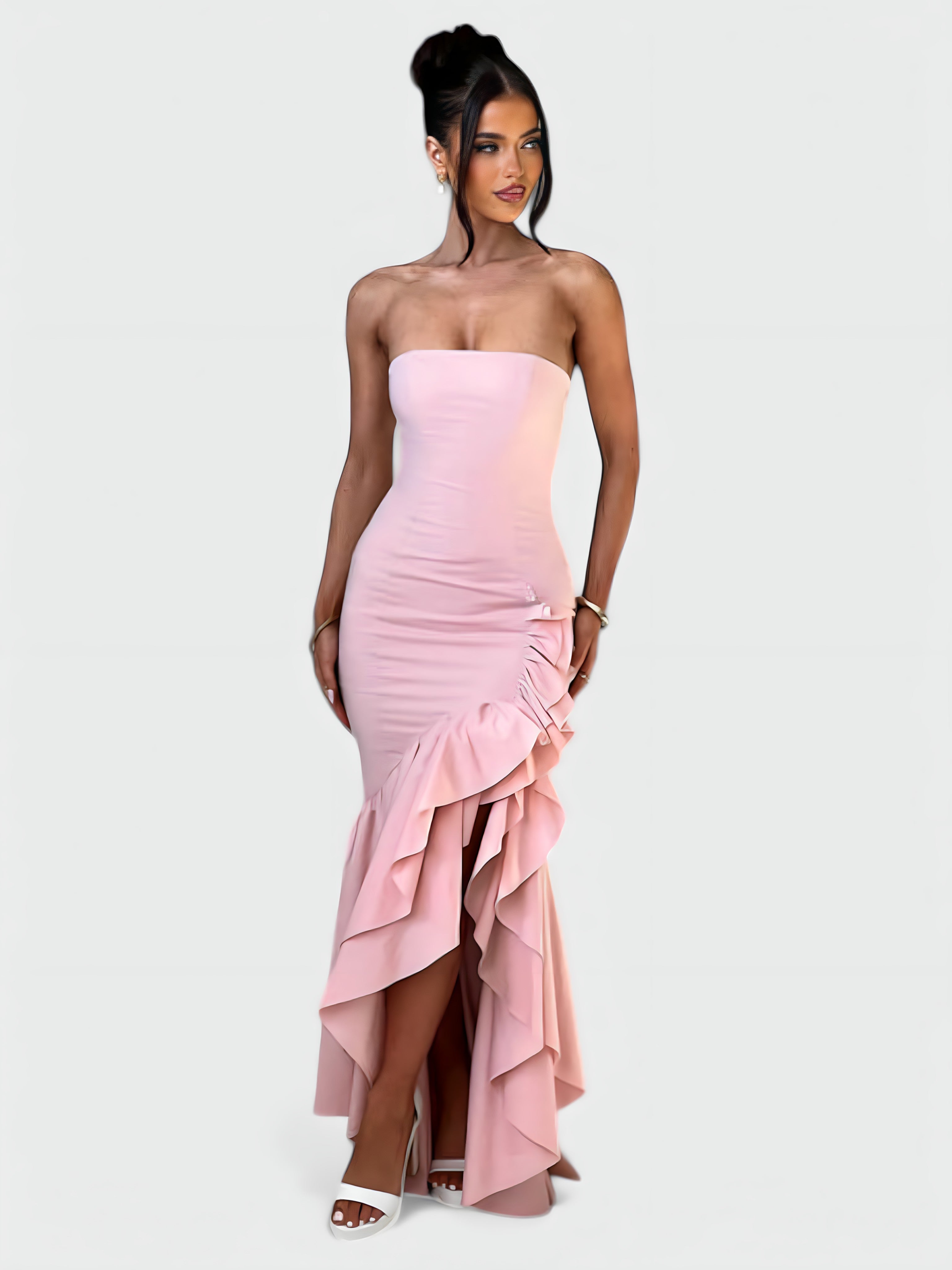 VANESSA MAXI DRESS - WINE RED