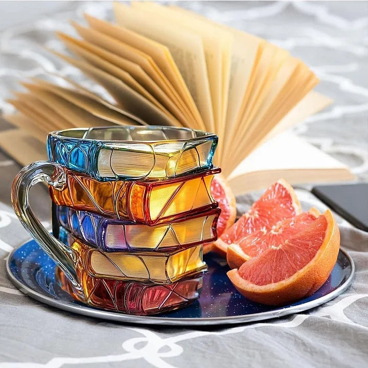 Book Mug - Mug with Painted Book