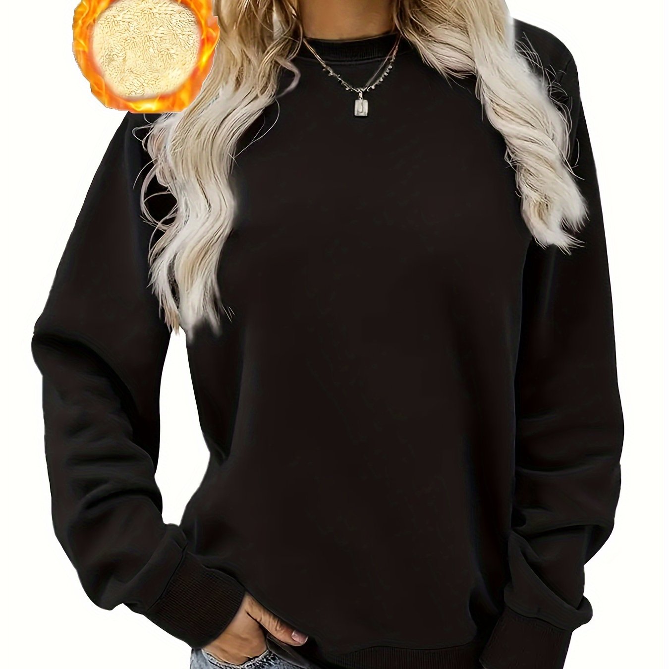 Mila - Winter Pullover Thermal Sweatshirt