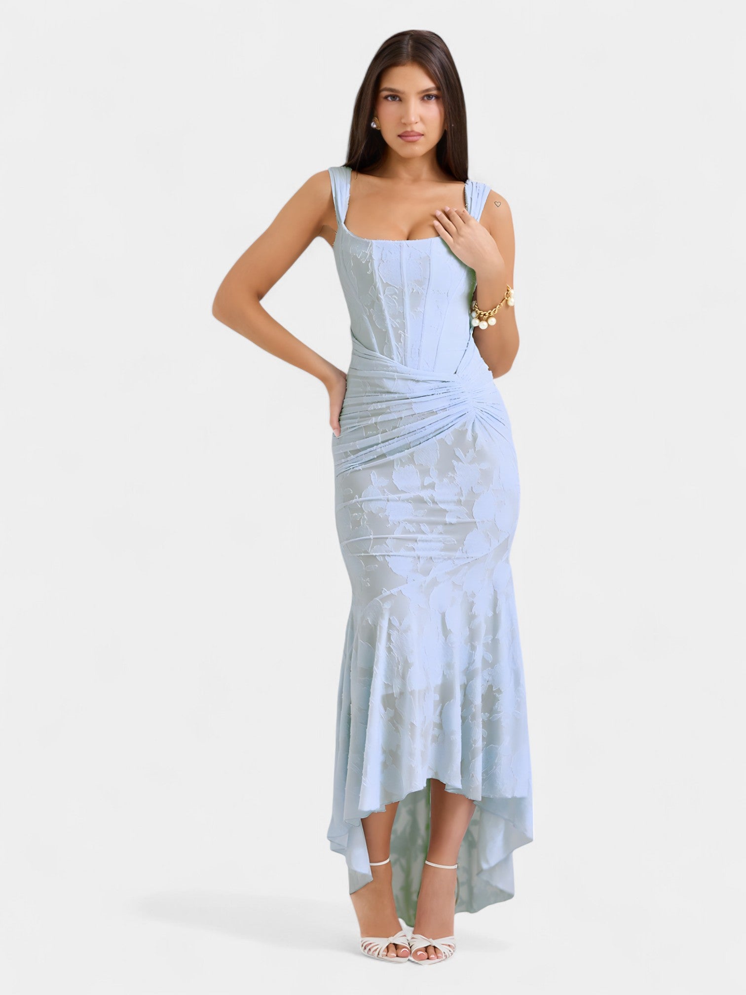 TINA MAXI DRESS - BABY BLUE