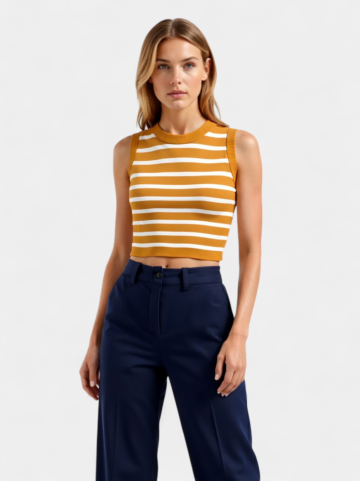 DELIA CROP TOP - ORANGE