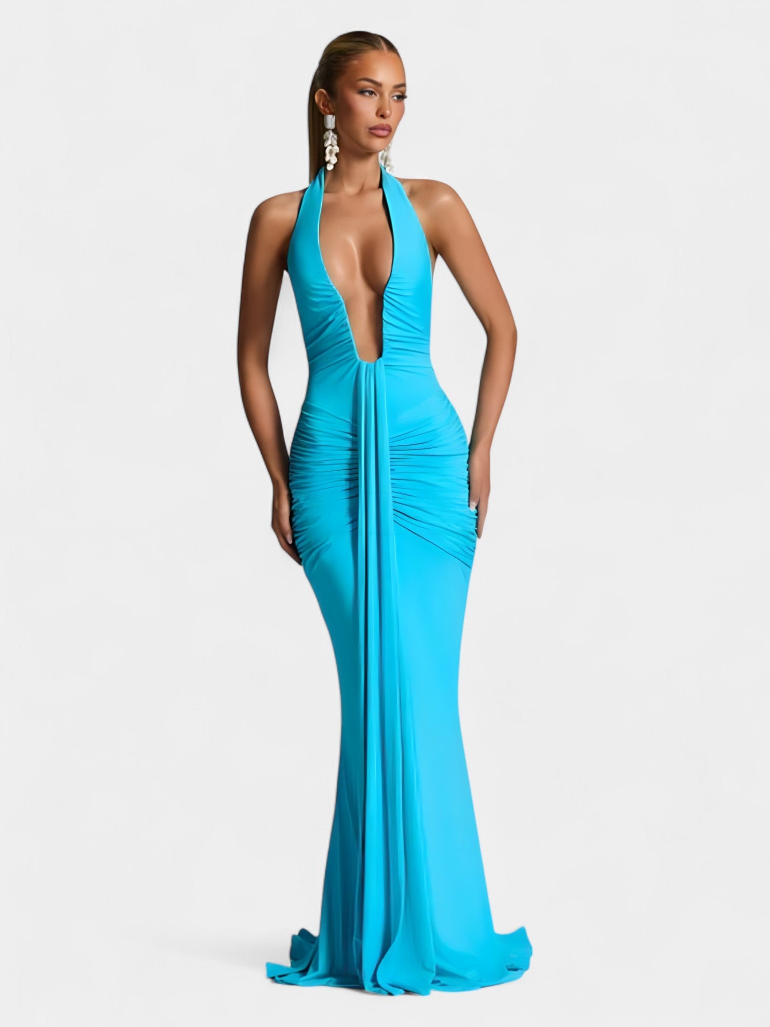 ADELAIDE MAXI DRESS - PLUM BROWN