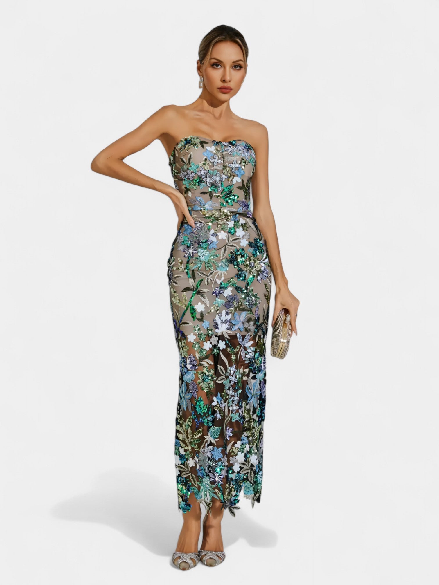 LORETTA MAXI DRESS - EMERALD