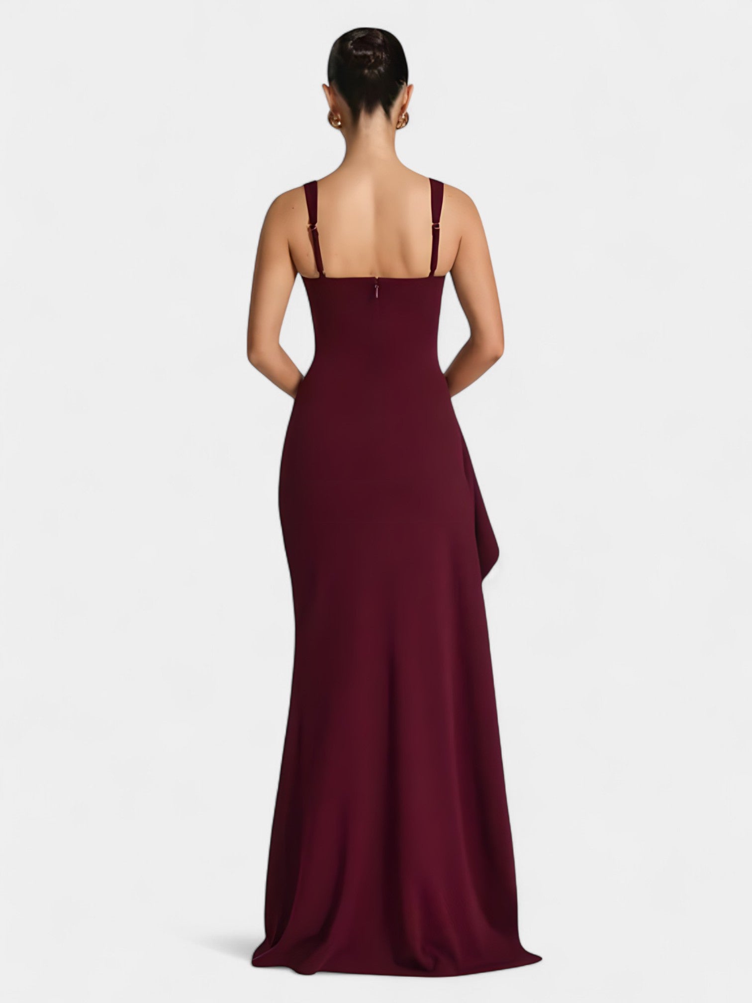 KALENA MAXI DRESS - WINE RED