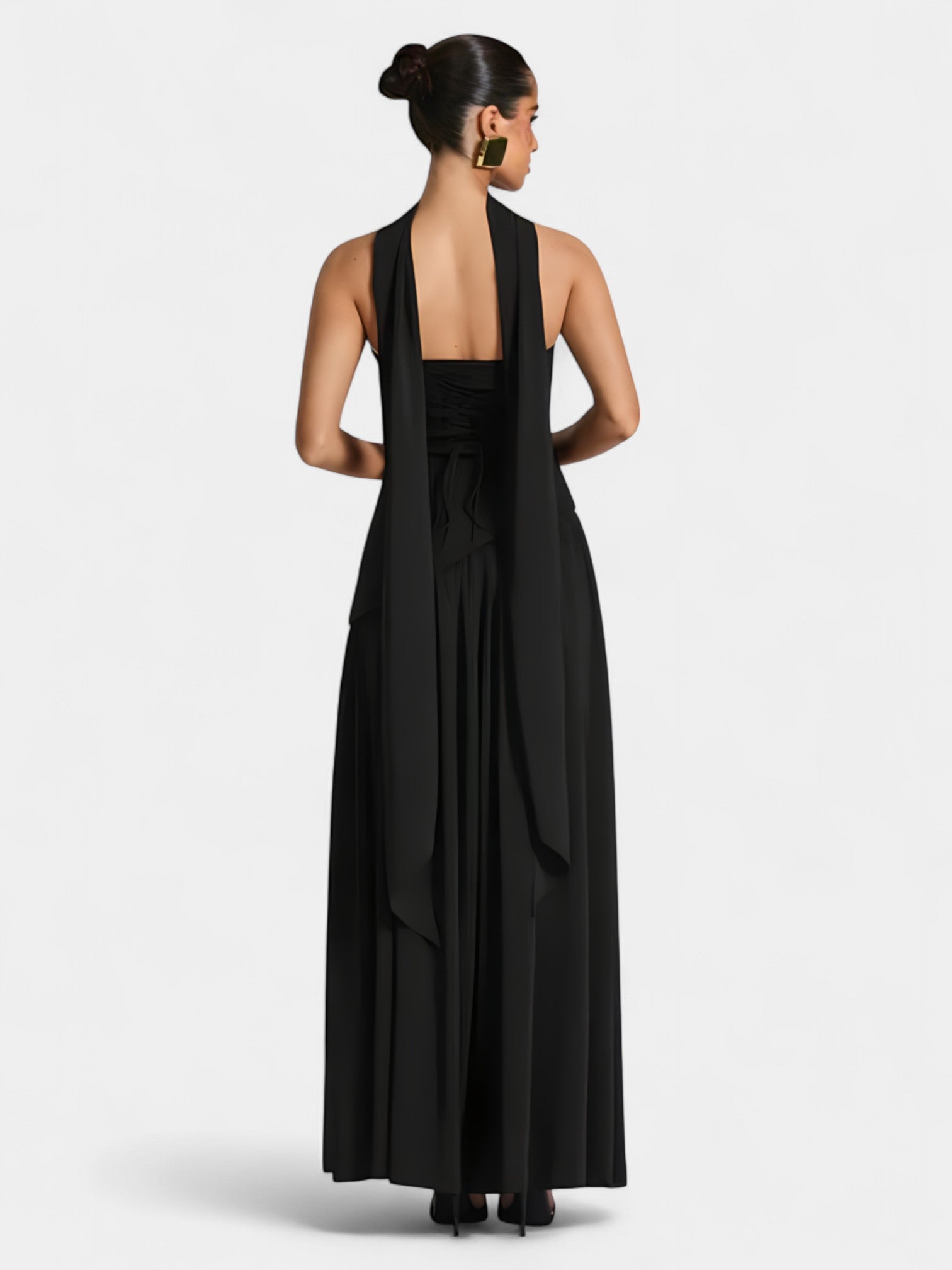 LIBERTY MAXI DRESS - COFFEE