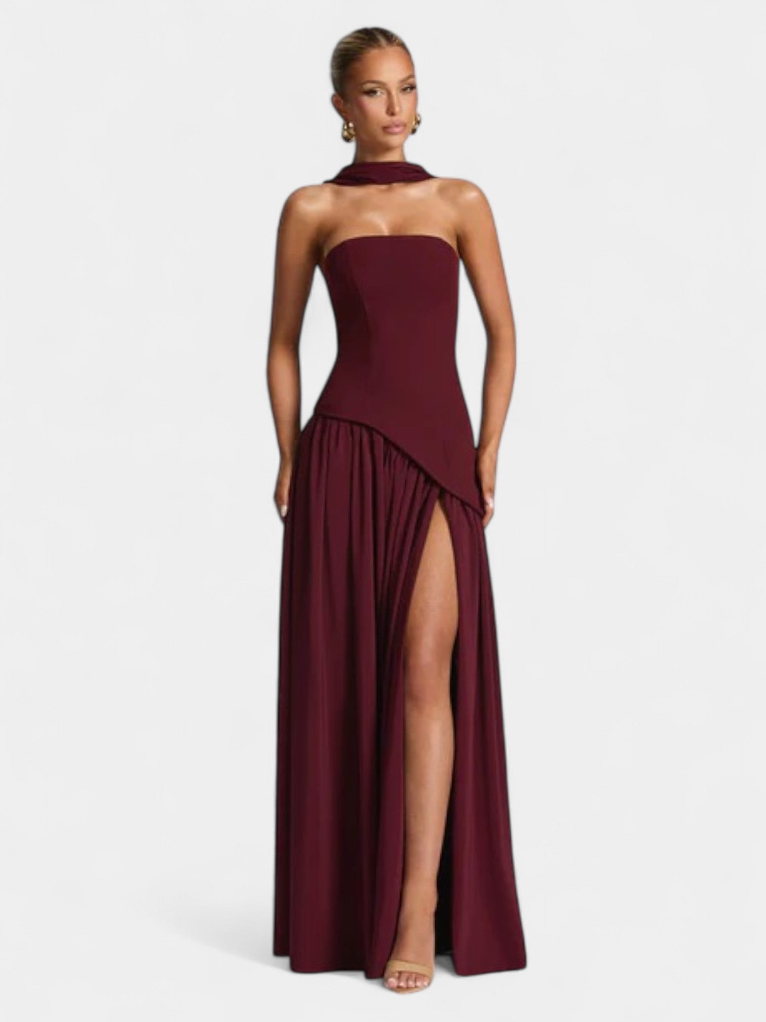 LIBERTY MAXI DRESS - COFFEE