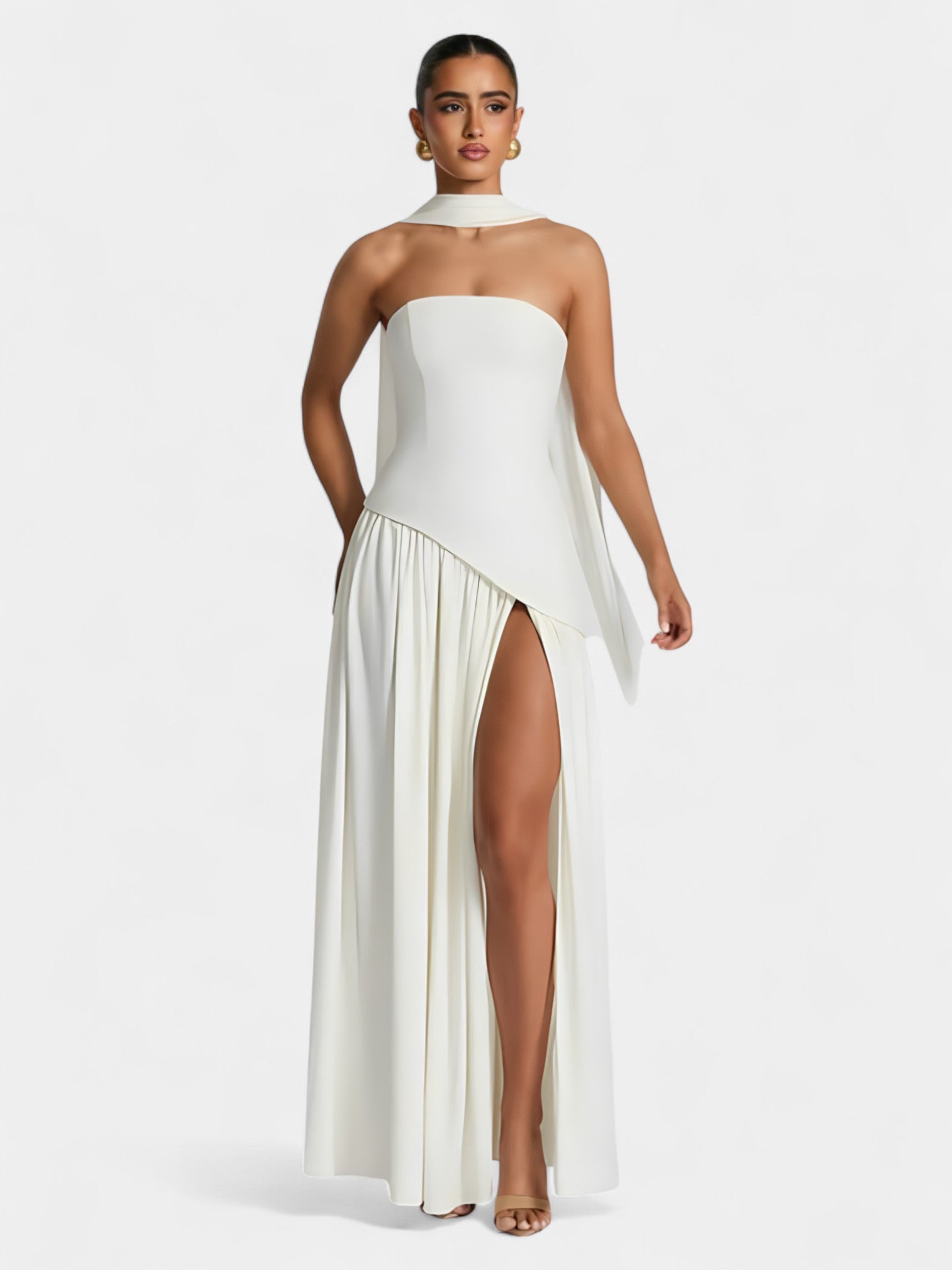 LIBERTY MAXI DRESS - COFFEE