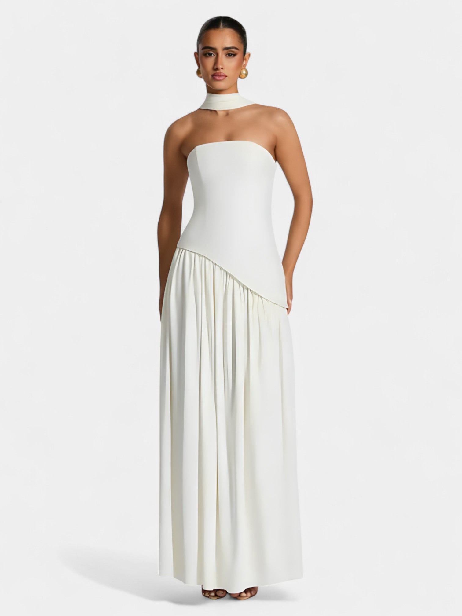 LIBERTY MAXI DRESS - COFFEE