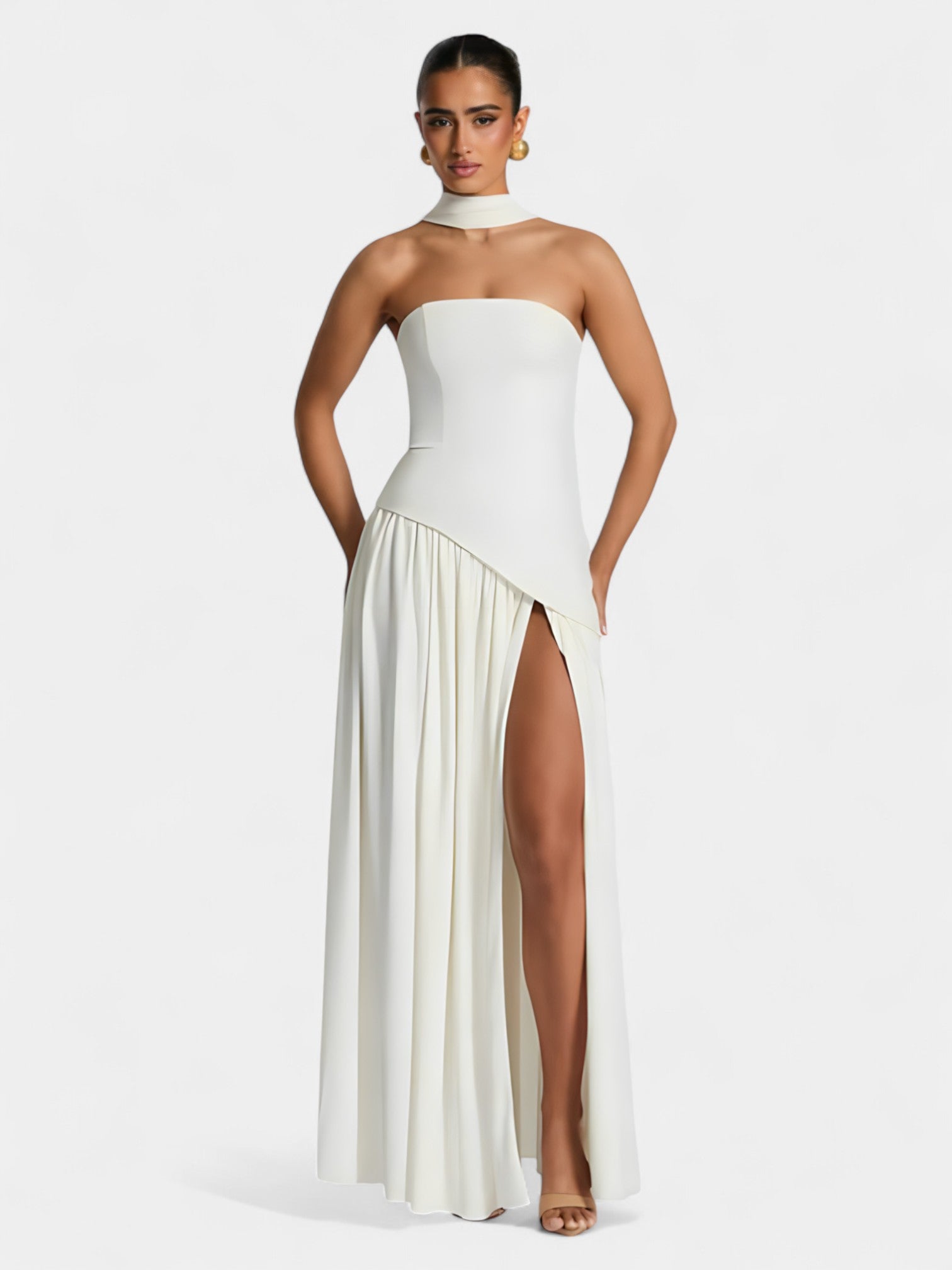 LIBERTY MAXI DRESS - COFFEE