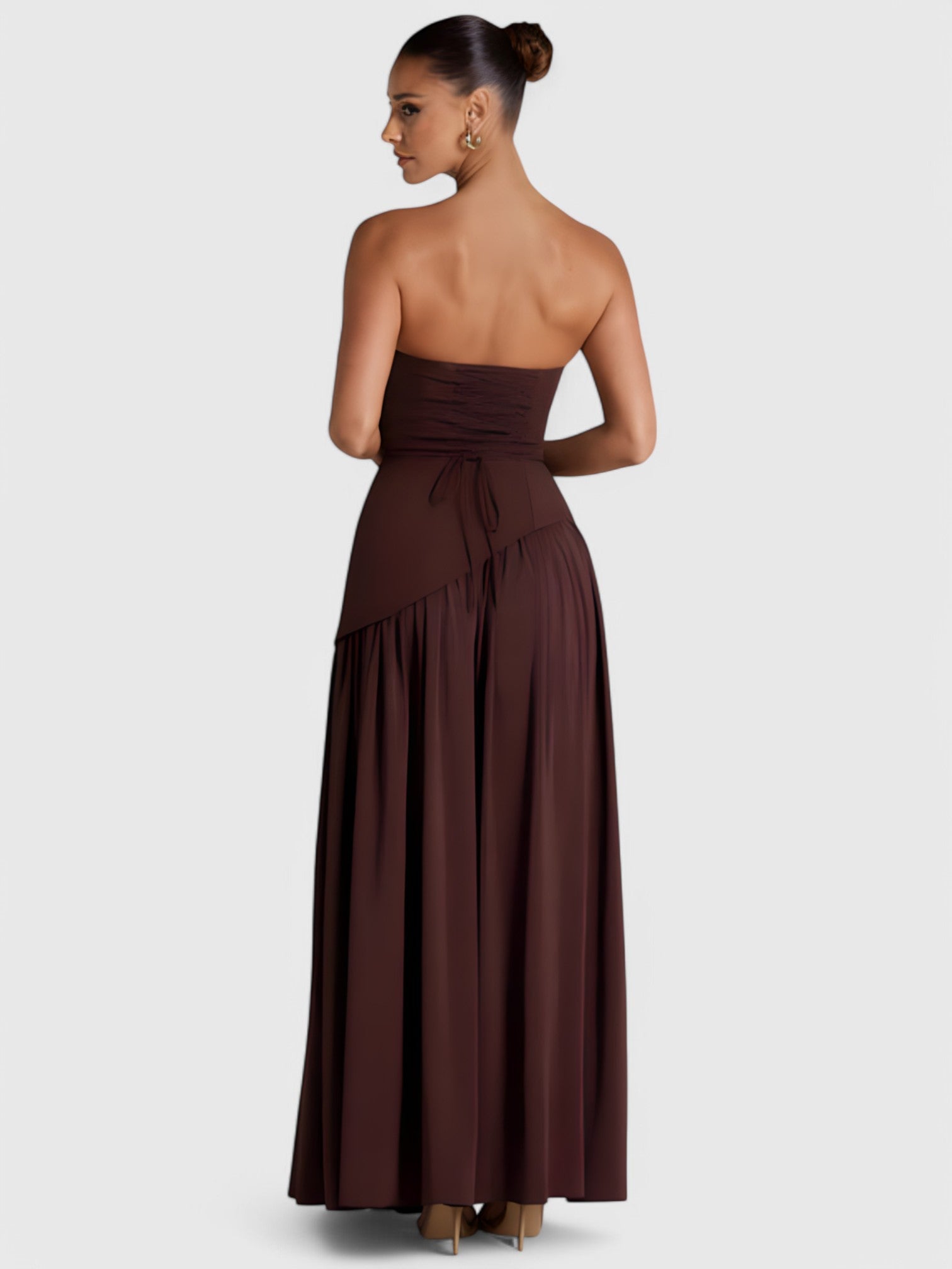 LIBERTY MAXI DRESS - COFFEE