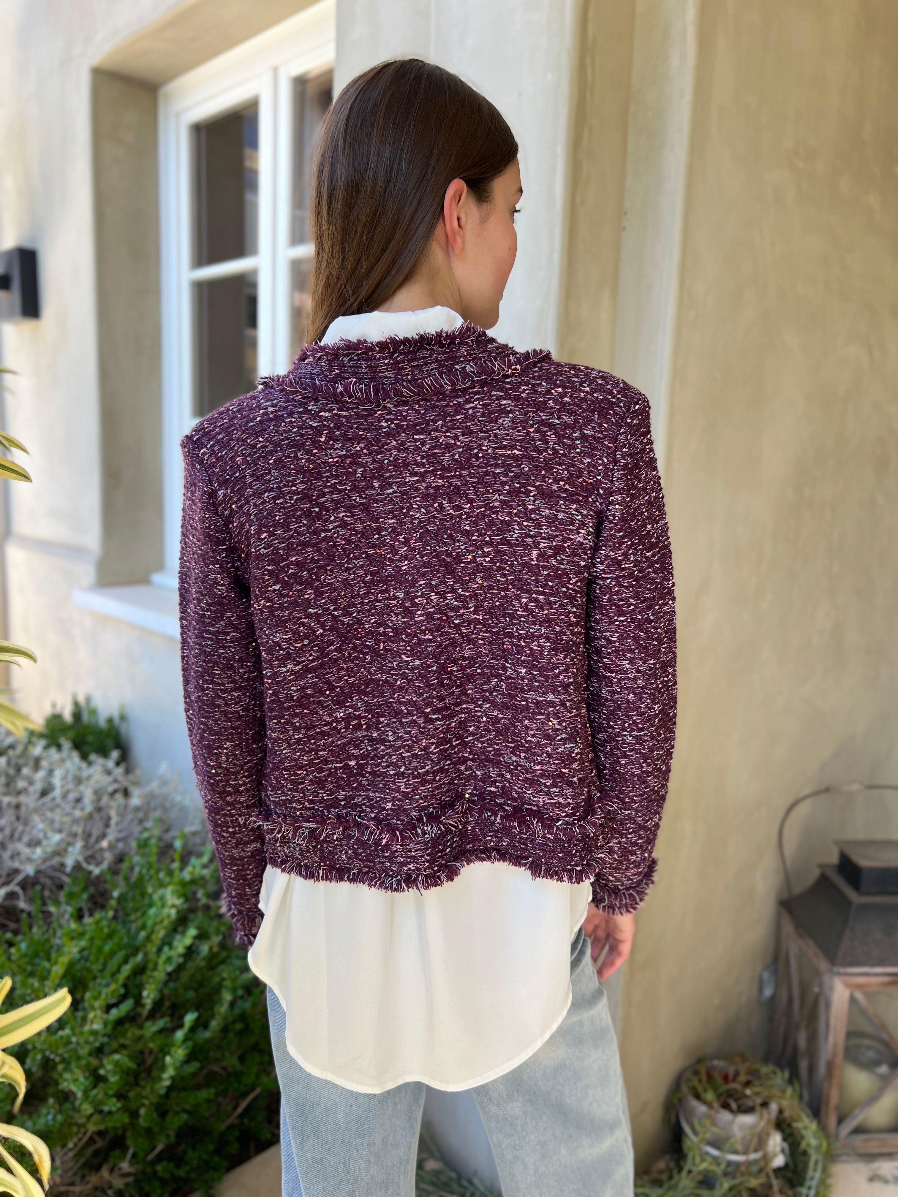 Bethany | Tweed Jacket with Gold Buttons