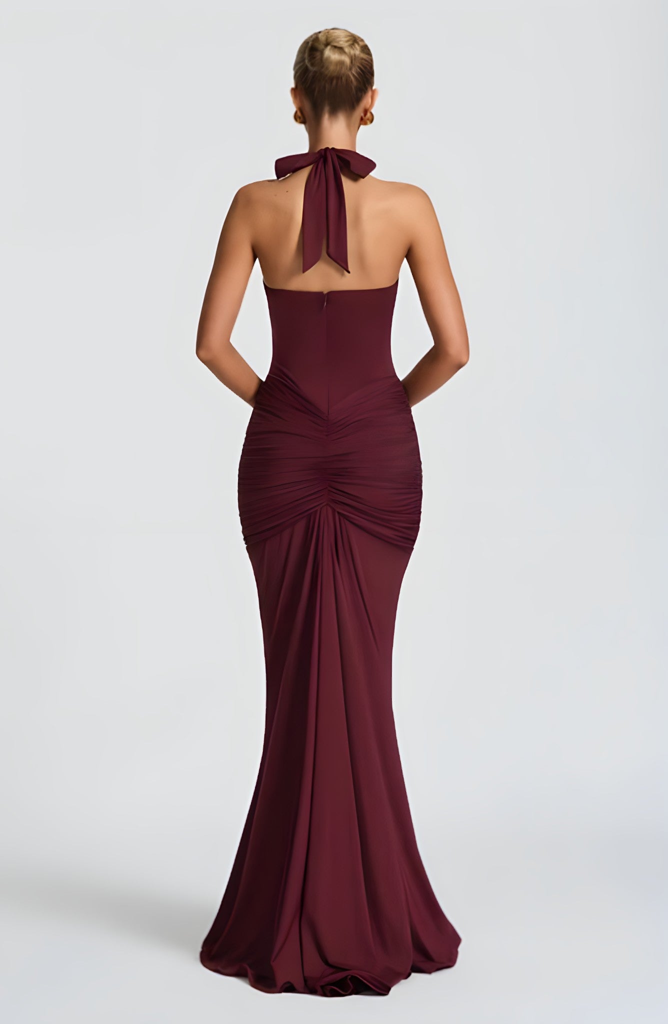 ADELAIDE MAXI DRESS - PLUM BROWN