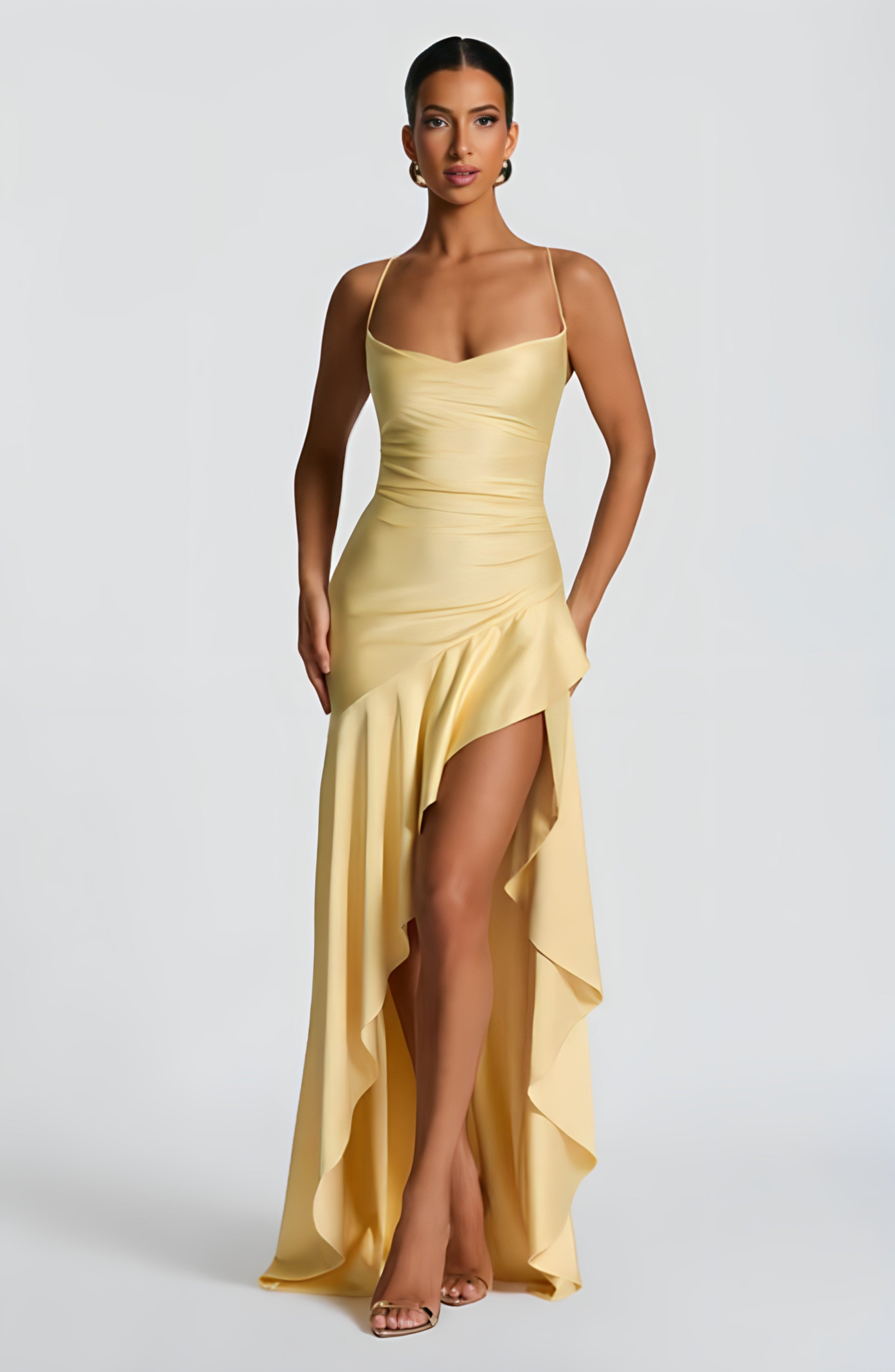 ROSETTA MAXI DRESS - LEMON