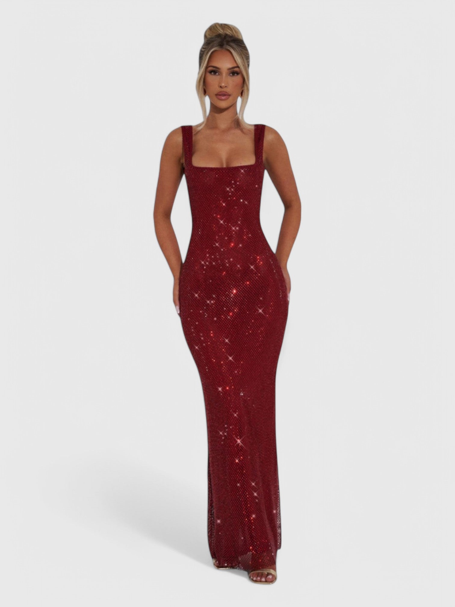 LANA MAXI DRESS - CHERRY