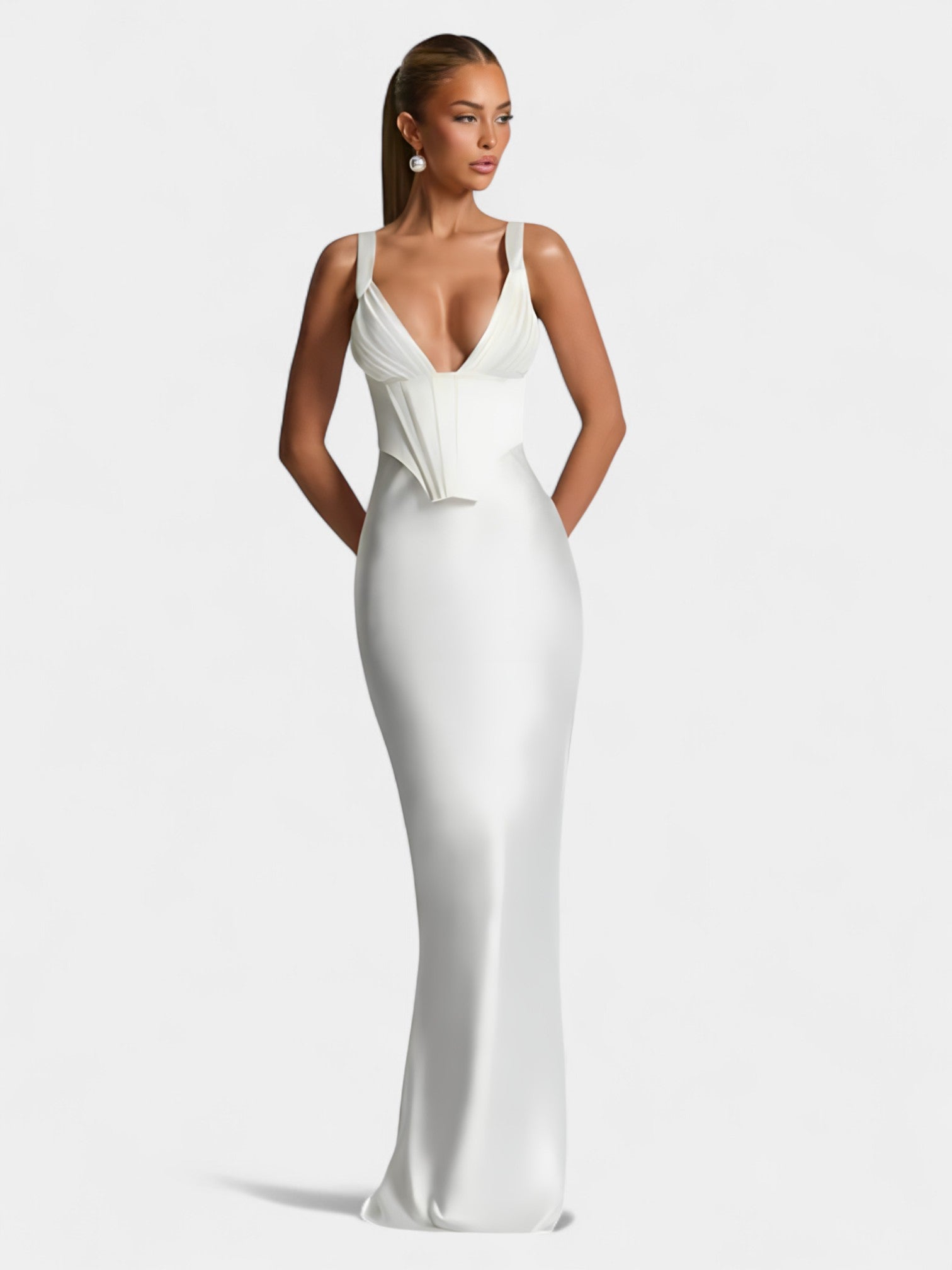 LIORA MAXI DRESS - IVORY