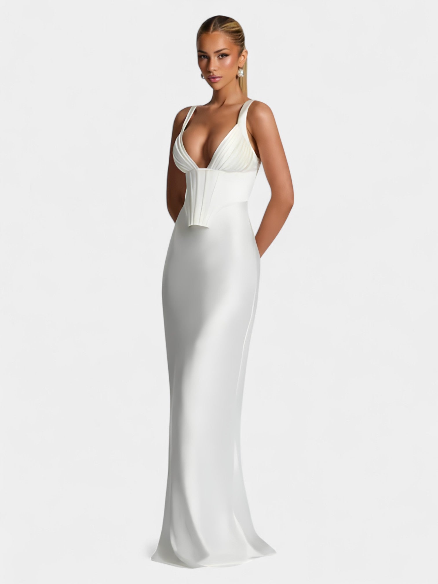 LIORA MAXI DRESS - IVORY