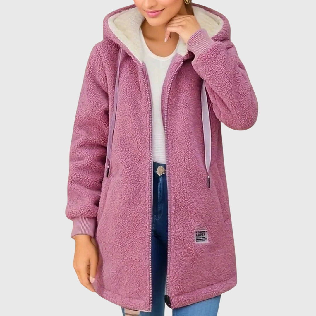 Amelia - Women’s Hooded Teddy Jacket