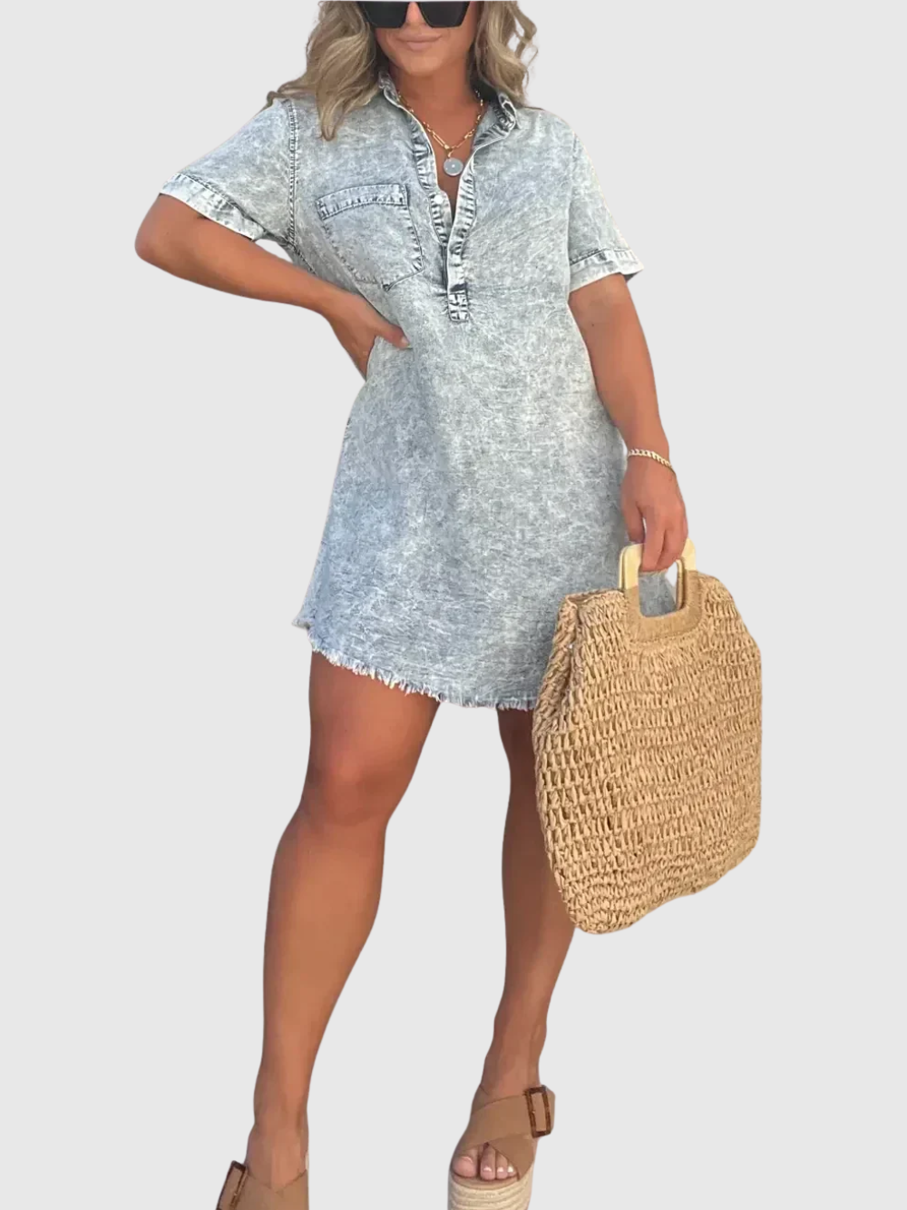 Vera - Denim Shirt Dress