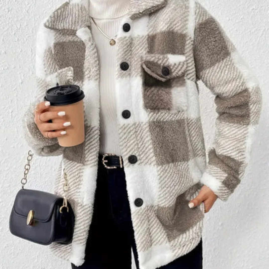 Martin | Stylish Plaid Fleece Jacket