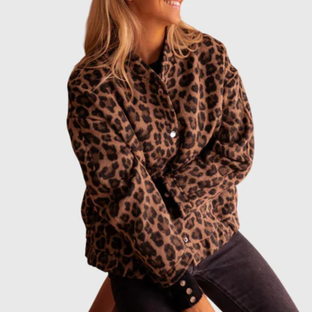 Elodie | Stylish Leopard Print Jacket