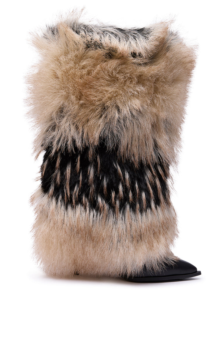 The Monroe “Evelyn” Winter Fur Stiletto Boot
