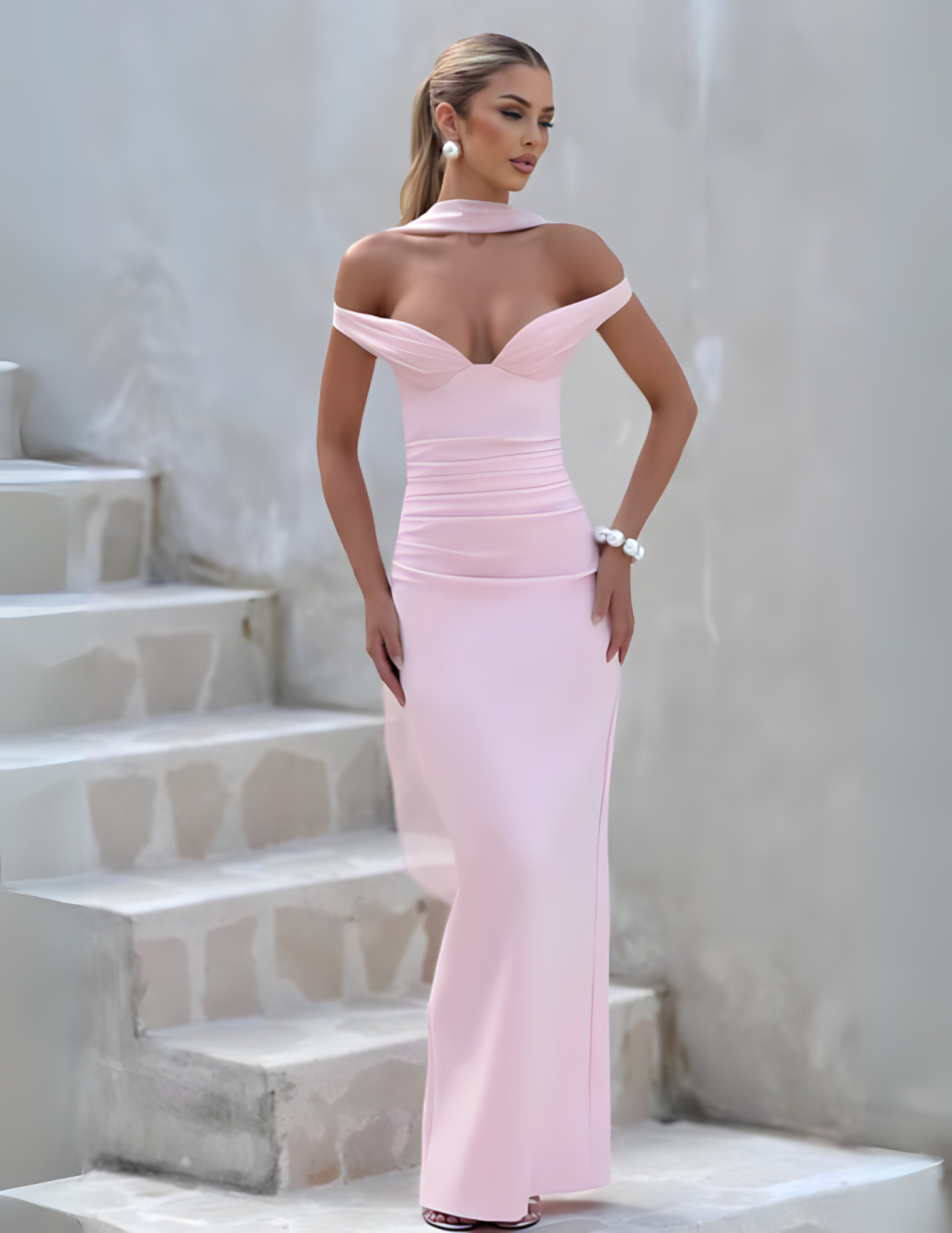 ALESSIA MAXI DRESS - PLUM BROWN