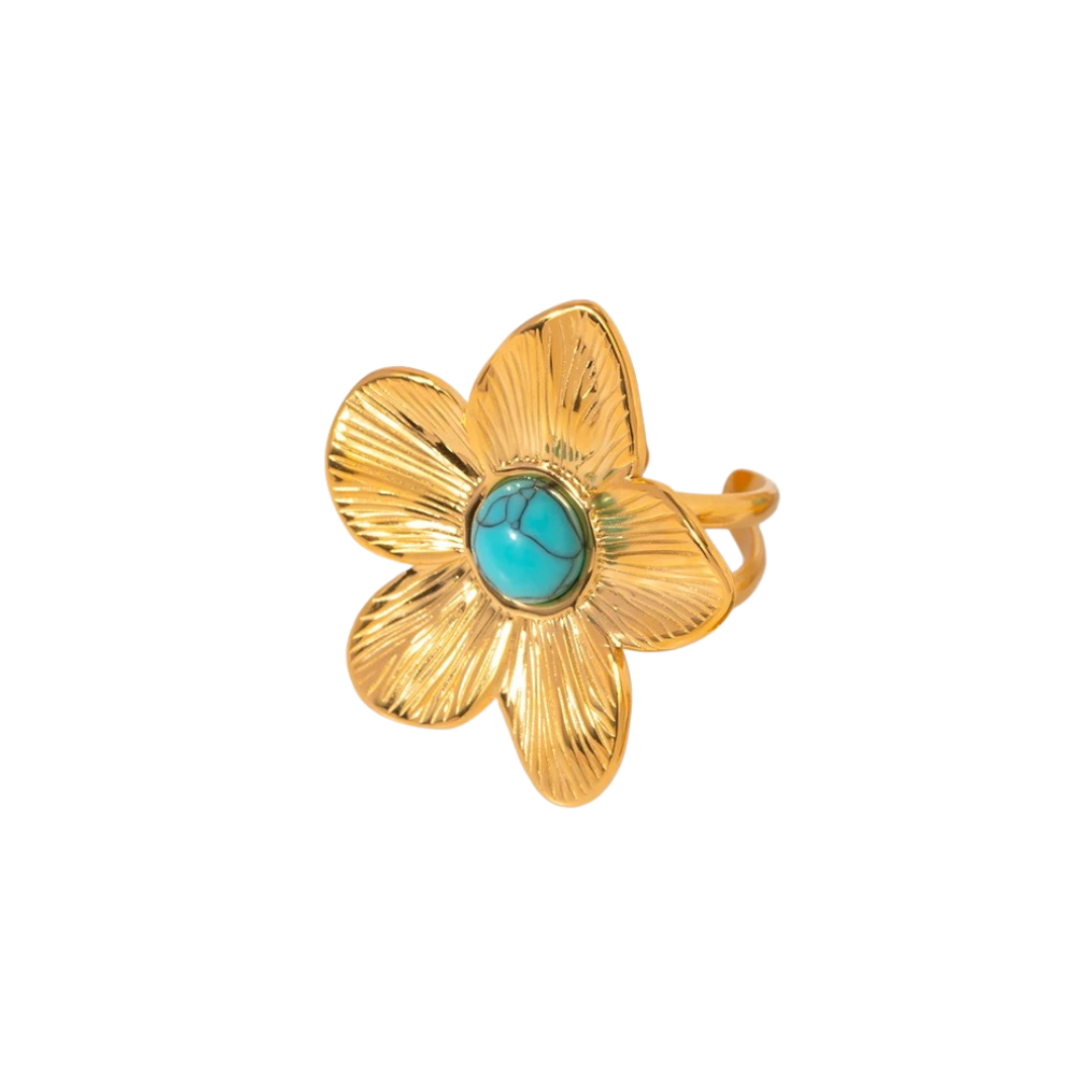 Adjustable Dahlia Flower Ring